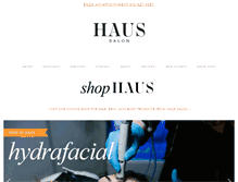 Tablet Screenshot of haussalon.com